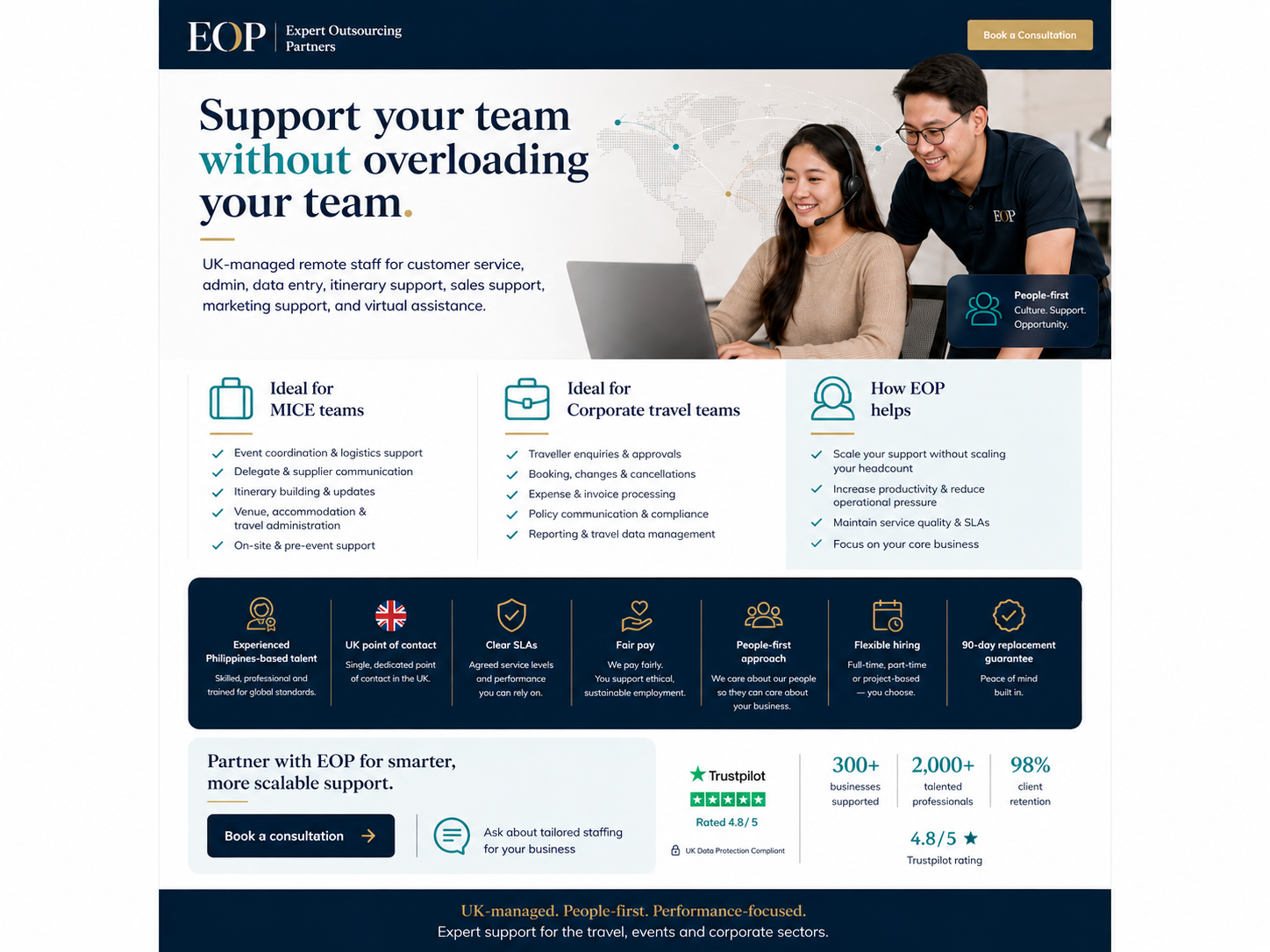 EOP people-first service concept